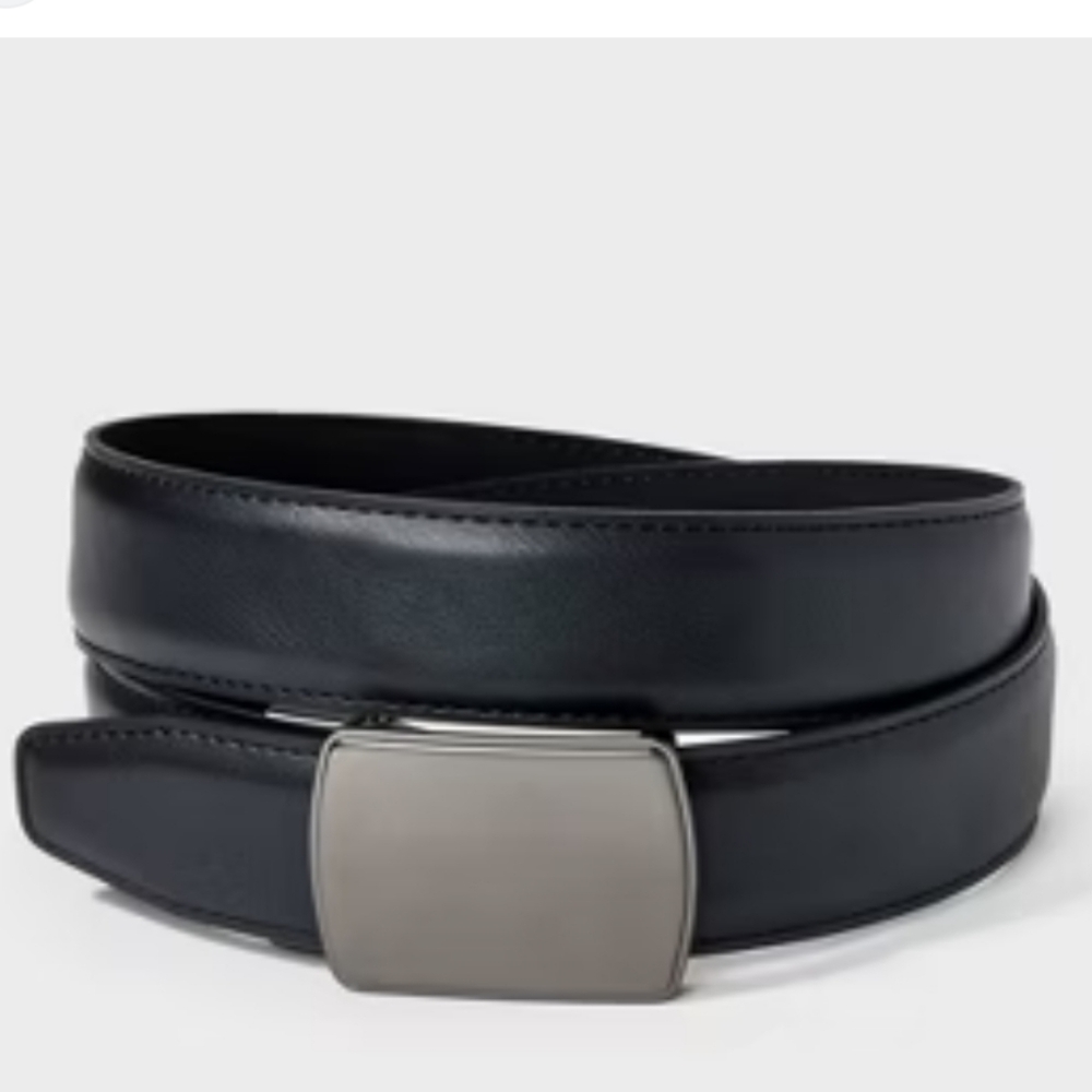 Goodfellow & Co. Men's Reversible Tension Plaque Buckle Belt Size L 36-40 NWT